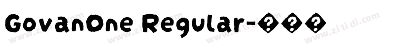GovanOne Regular字体转换